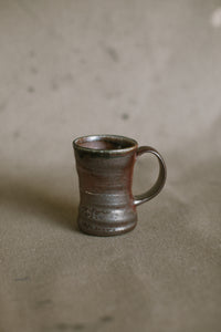 Concave mugs - metallic iron
