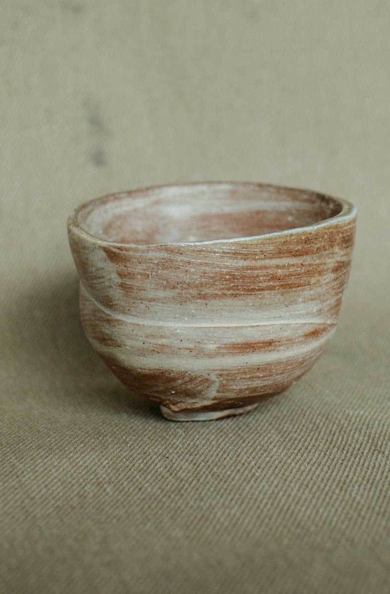 Hakame slip woodfired teabowl