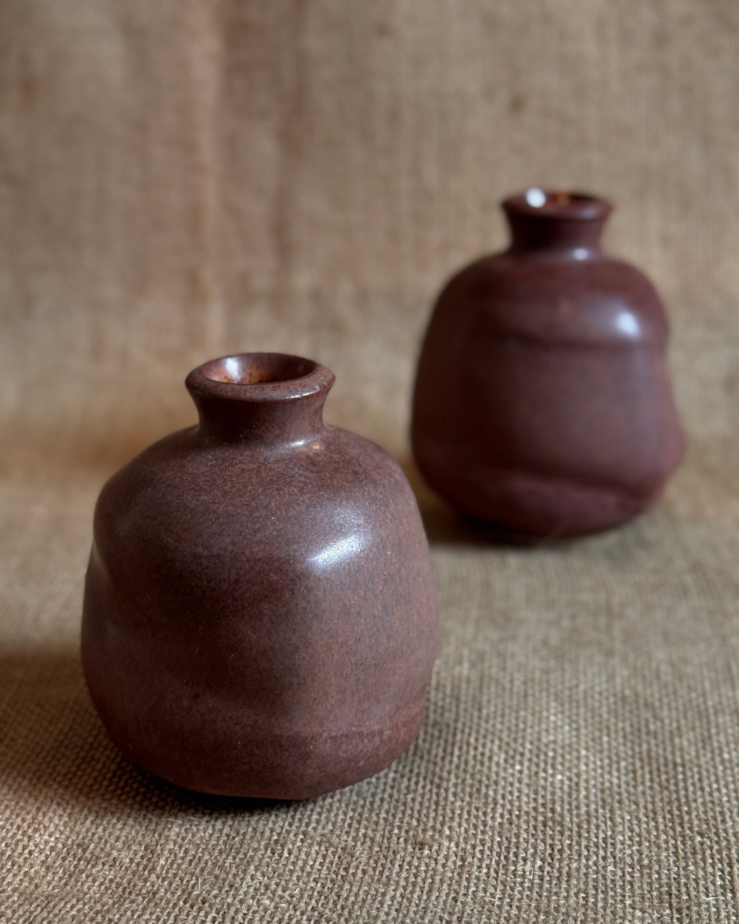 Bud Vase- Red Miso