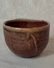 Load image into Gallery viewer, Ceramic woodfired teabowl on a gray background