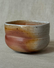 Load image into Gallery viewer, Woodfired ceramic teabowl on a gray background
