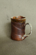 Load image into Gallery viewer, Concave Mug - Woodfired wild clay slip 2