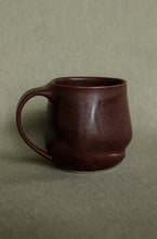 Load image into Gallery viewer, ceramic mug handcrafted red miso glaze