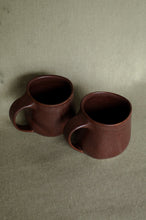 Load image into Gallery viewer, ceramic mug handmade red miso glaze