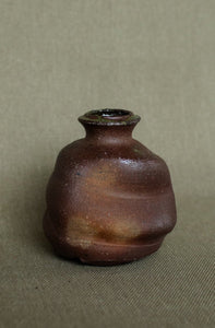 soda fired wild clay bud vase